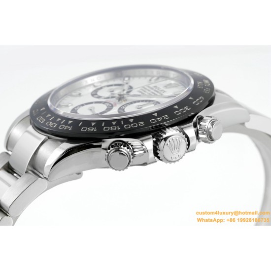 Daytona 126500LN 40mm SS/SS White Dial ZF SH4131