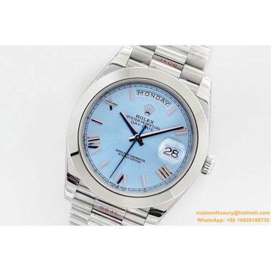 DayDate 40mm SS/SS Blue/Rmn EWF A2836