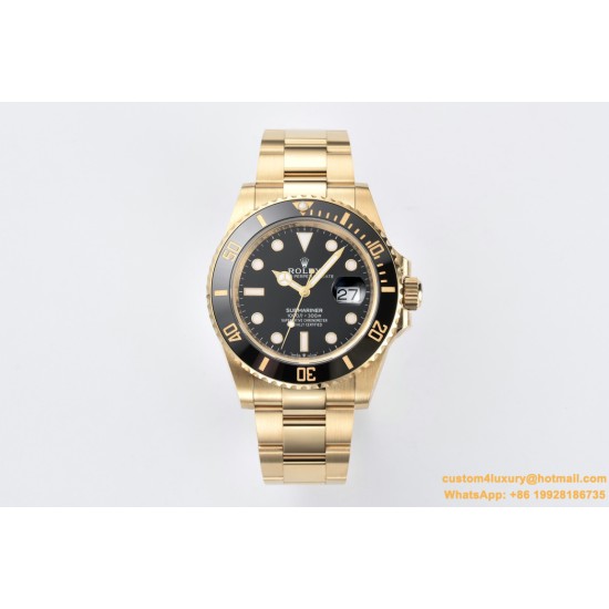 Submariner 126618LN 41mm YG/YG Black/Dot Clean VR3235