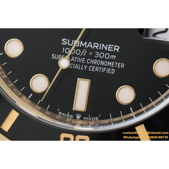 Submariner 126618LN 41mm YG/YG Black/Dot Clean VR3235