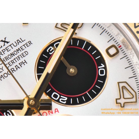 Daytona 116523 40MM YG/SS White/Blk Clean DD4130