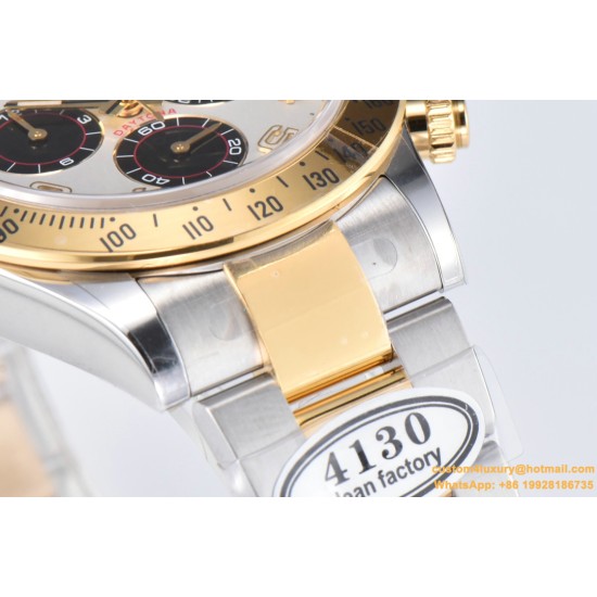 Daytona 116523 40MM YG/SS White/Blk Clean DD4130