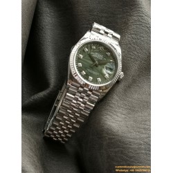 Datejust 126234 36mm Jub SS/SS Palm Motif Green/Dia VSF VS3235