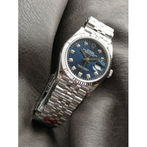 Datejust 126234 36mm Jub SS/SS Blue Textured Dial VSF VS3235