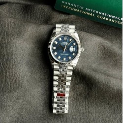 Datejust 126234 36mm Jub SS/SS Blue Textured Dial VSF VS3235