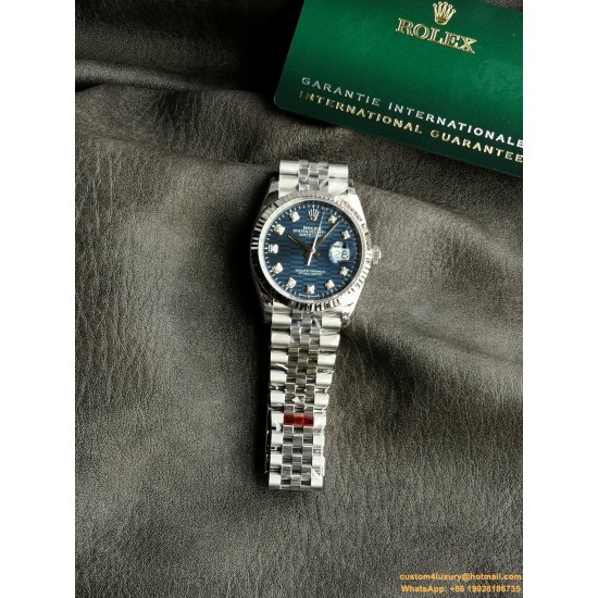 Datejust 126234 36mm Jub SS/SS Blue Textured Dial VSF VS3235