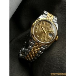 Datejust 126233 36mm Jub YG/SS Textured Gold/Dia VSF VS3235