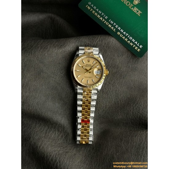 Datejust 126233 36mm Jub YG/SS Gold/Stk VSF VS3235