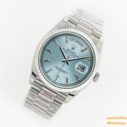 DayDate 128236 36mm SS/SS Ice Blue/Dia EWF V2 A2836(Gain Weight)