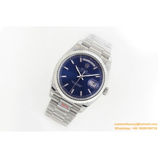 DayDate 36mm Flt Pres SS/SS Blue Stk EWF A3255 Mod