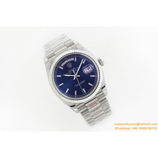 DayDate 36mm Flt Pres SS/SS Blue Stk EWF A3255 Mod