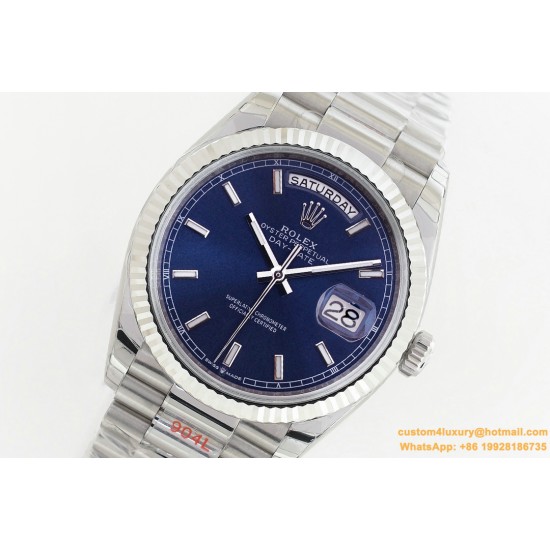 DayDate 36mm Flt Pres SS/SS Blue Stk EWF A3255 Mod