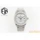 Rolex - DayDate 36mm Flt Pres SS/SS Silv Wht Stk EWF A3255
