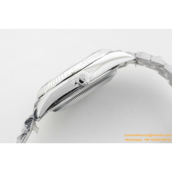 Rolex - DayDate 36mm Flt Pres SS/SS Silv Wht Stk EWF A3255