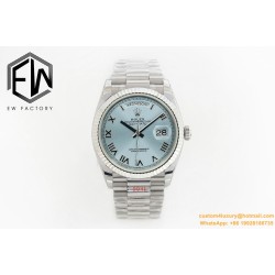DayDate 128236 36mm SS/SS Ice Blue/Rmn EWF  VR3255(Gain Weight)