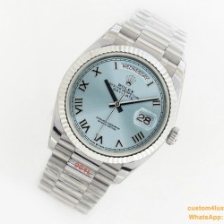 DayDate 128236 36mm SS/SS Ice Blue/Rmn EWF  VR3255(Gain Weight)