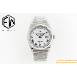 DayDate 36mm Flt Pres SS/SS Wht Roman EWF A3255 Mod