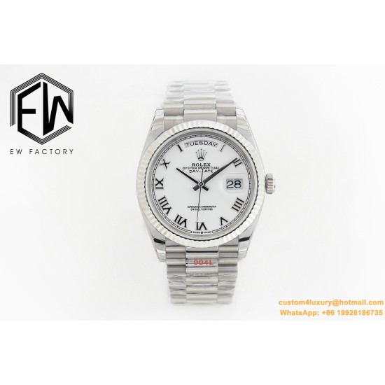 DayDate 36mm Flt Pres SS/SS Wht Roman EWF A3255 Mod