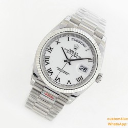 DayDate 36mm Flt Pres SS/SS Wht Roman EWF A3255 Mod