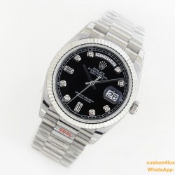 DayDate 36mm Flt Pres SS/SS Black Diam EWF A3255 Mod
