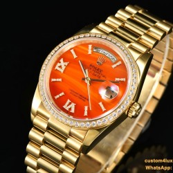 DayDate 36mm YG/YG Pres Dia Orange Gradient Dial CSF A2836