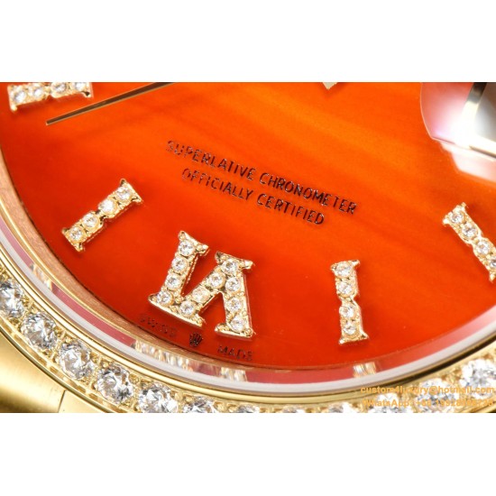 DayDate 36mm YG/YG Pres Dia Orange Gradient Dial CSF A2836