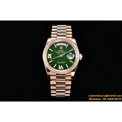 DayDate 36mm RG/RG Pres Dia Green Dial CSF A2836
