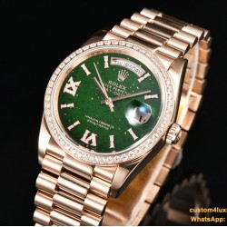 DayDate 36mm RG/RG Pres Dia Green Dial CSF A2836