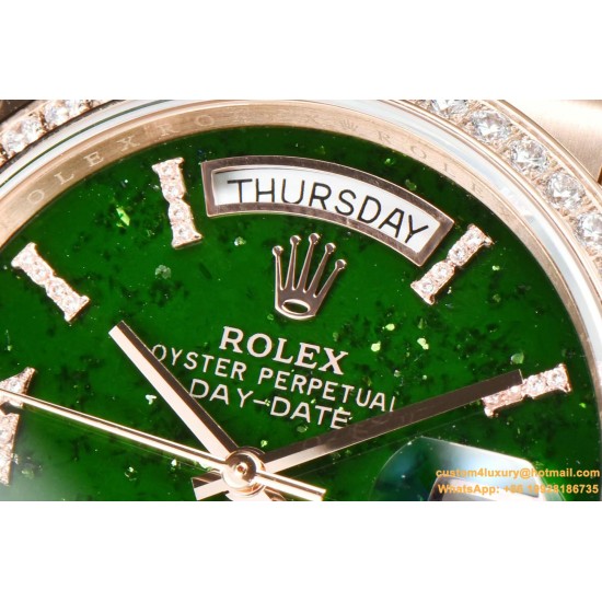 DayDate 36mm RG/RG Pres Dia Green Dial CSF A2836