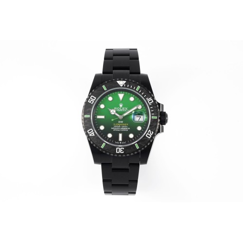 Submariner DIW 40mm 904L DLC/DLC Grn/Blk Dial DIWF VS3135