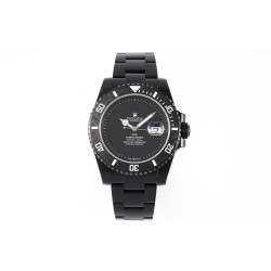 Submariner DIW 40mm 904L DLC/DLC Black Dial DIWF VS3135