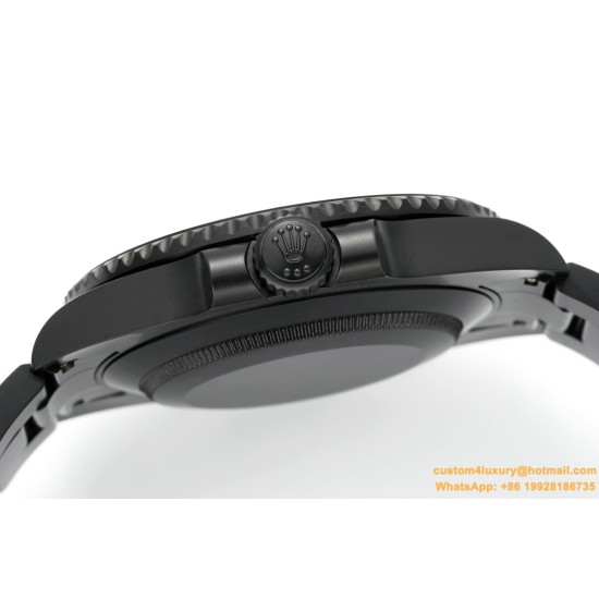 Submariner DIW 40mm 904L DLC/DLC Black Dial DIWF VS3135