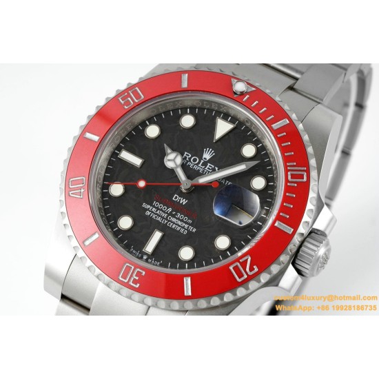 Submariner DIW 40mm Red SS/SS Carbon Dial DIWF(VSF) VS3135