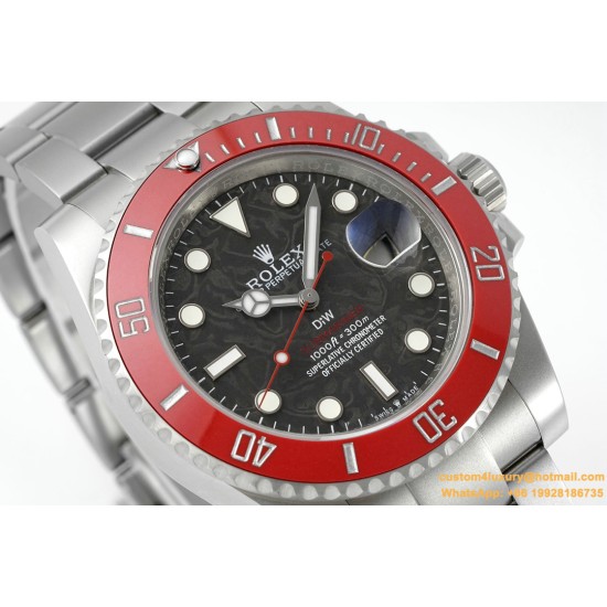 Submariner DIW 40mm Red SS/SS Carbon Dial DIWF(VSF) VS3135