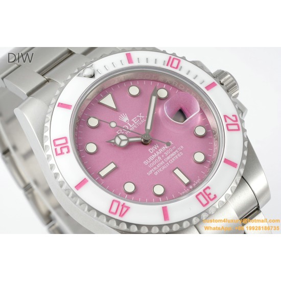 Submariner DIW 40mm SS/SS Pink/Dot DIWF(VSF) VS3135