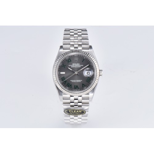 Datejust 126234 36mm Jub SS/SS Grey/Rmn Clean VR3235