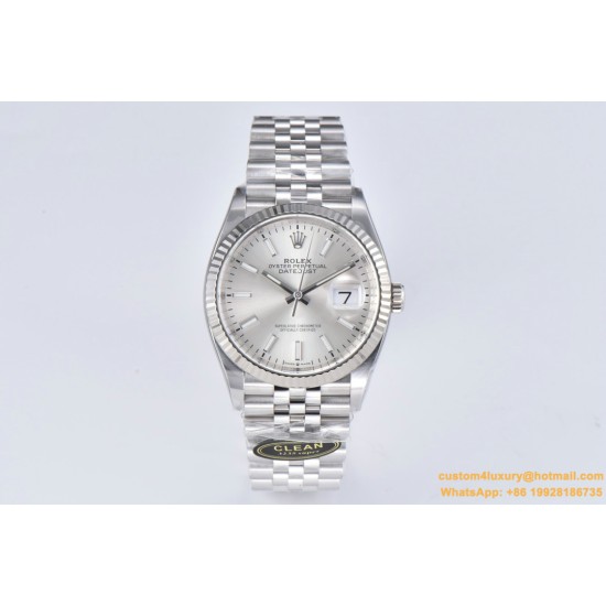 Datejust 126234 36mm Jub SS/SS Silver Dial Clean VR3235