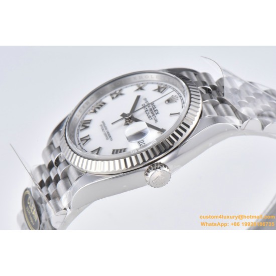 Datejust 126234 36mm Jub SS/SS White/Rmn Clean VR3235