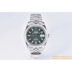 Datejust 126334 41mm Oys SS/SS Grey Textured/Stk Clean SH3235
