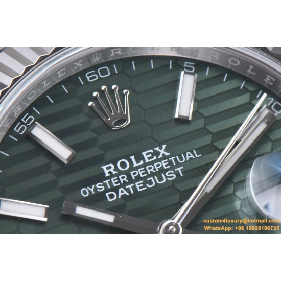Datejust 126334 41mm Oys SS/SS Grey Textured/Stk Clean SH3235