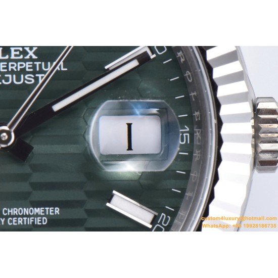 Datejust 126334 41mm Oys SS/SS Grey Textured/Stk Clean SH3235
