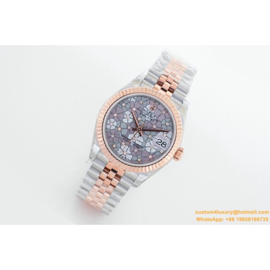 Datejust 31mm RG/SS Flower Dial EWF(GDF) MY8215