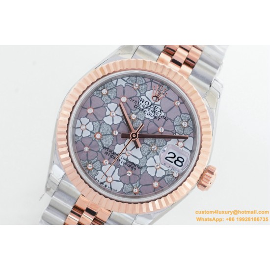 Datejust 31mm RG/SS Flower Dial EWF(GDF) MY8215