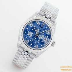 Datejust ladies 31mm SS/SS Flt Pres Blue EWF(JDF) A2824