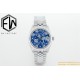 Datejust ladies 31mm SS/SS Flt Pres Blue EWF(JDF) A2824