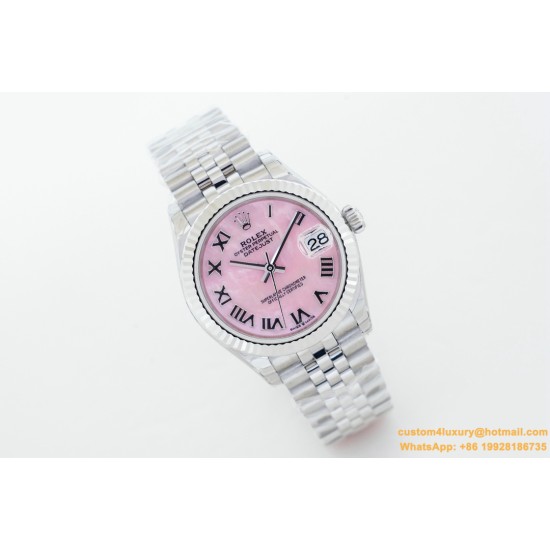 Datejust 31mm 278274 SS/SS Pink/Rmn EWF(GDF) MY8215