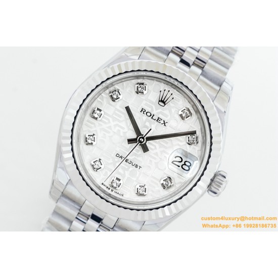 Datejust 31mm 278274 SS/SS Silver/Dia EWF(GDF) MY8215