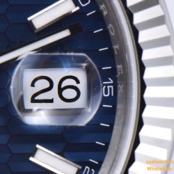 Datejust 126234 36mm Jub SS/SS Blue Texetured Dial Clean SH3235