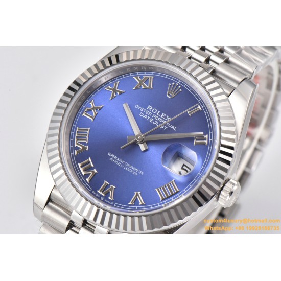Datejust 126334 41MM Blue/Roman 904L Jubilee Bracelet Clean VR3235