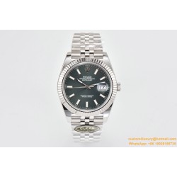 Datejust 126334 41mm Jubilee 904L SS/SS Gray Rhodium Clean VR3235
